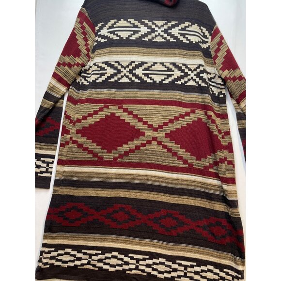 Ceny cardigan hooded sweater womens 2X aztec southwest made USA brown - Picture 9 of 10